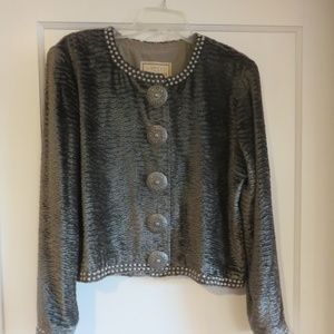 Vintage Bolero cut western top grey